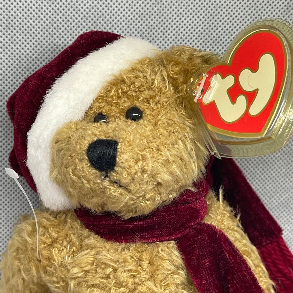 Ty Attic Treasures - Holiday Jangle Bear Christmas Plush Jointed 8.5" Bells